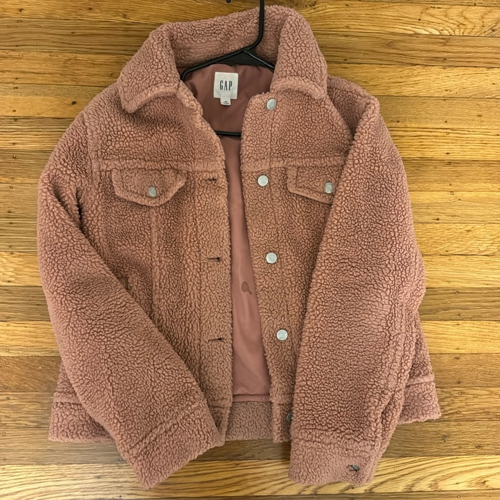 GAP Icon Sherpa Jacket in Earthenware